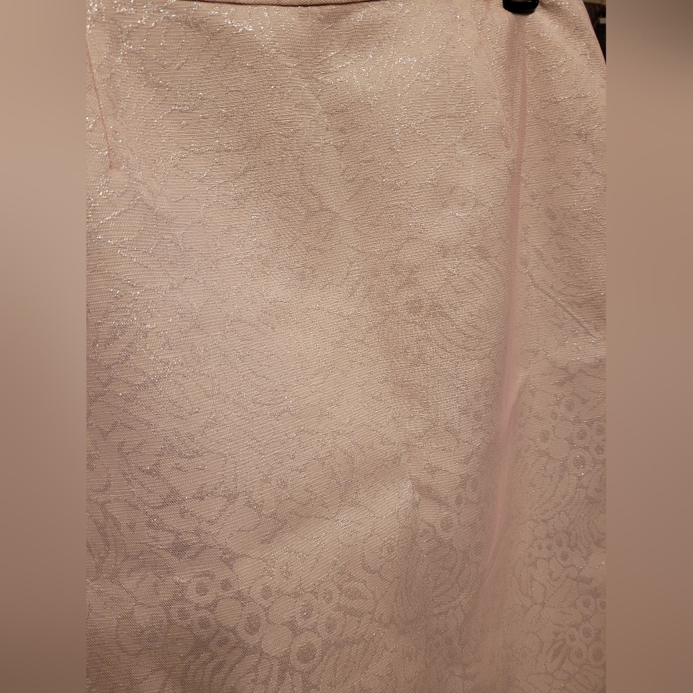 2 piece vintage blush pink shimmery outfit Barrie Pace size 10 - Picture 2 of 11